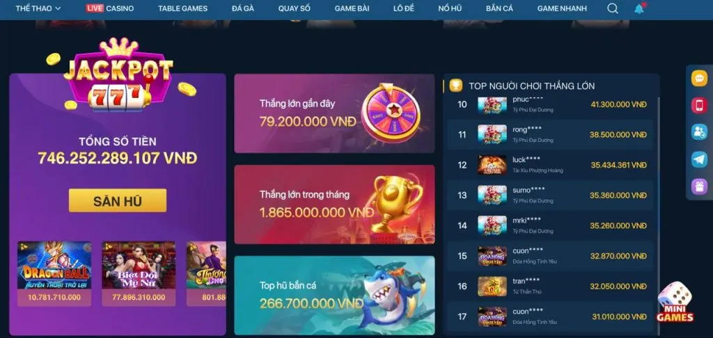 Trò chơi nổ hũ mwc casino 67